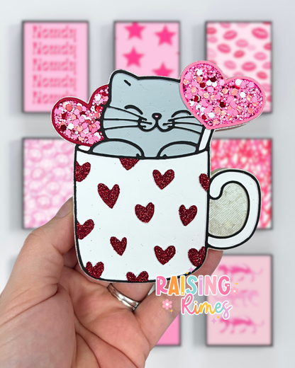 Cat Heart Mug Silicone Mold