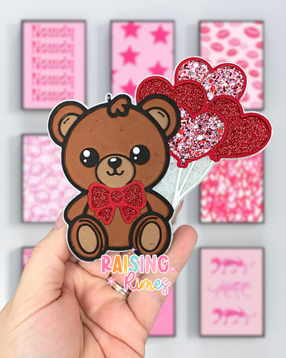 Valentine Teddy Bear Silicone Mold