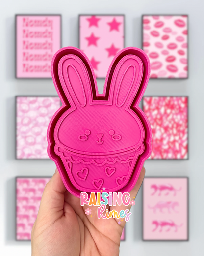 Cupcake Bunny Silicone Mold