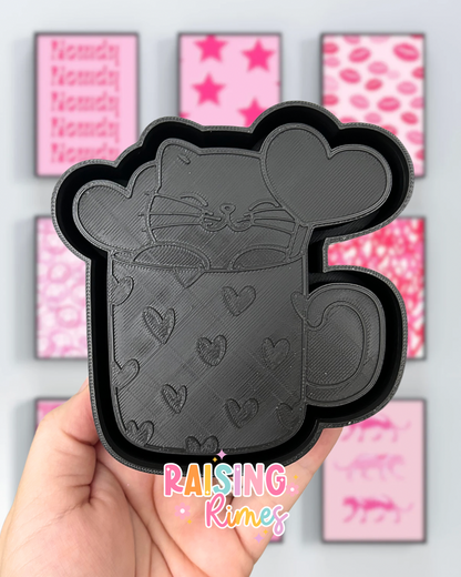 Cat Heart Mug Silicone Mold