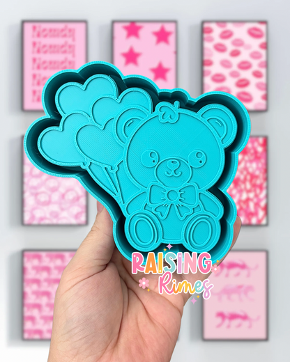 Valentine Teddy Bear Silicone Mold