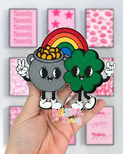 Shamrock & Gold Besties Silicone Mold