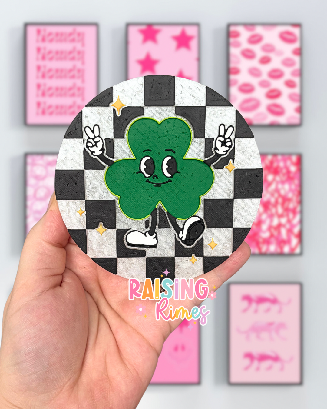 Checkered Shamrock Mold