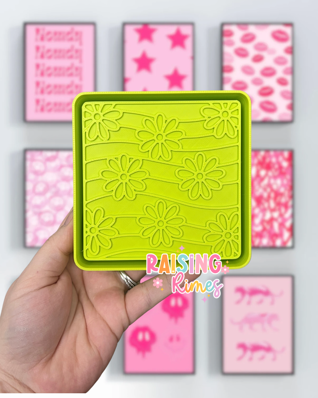 Wavy Daisies Silicone Mold