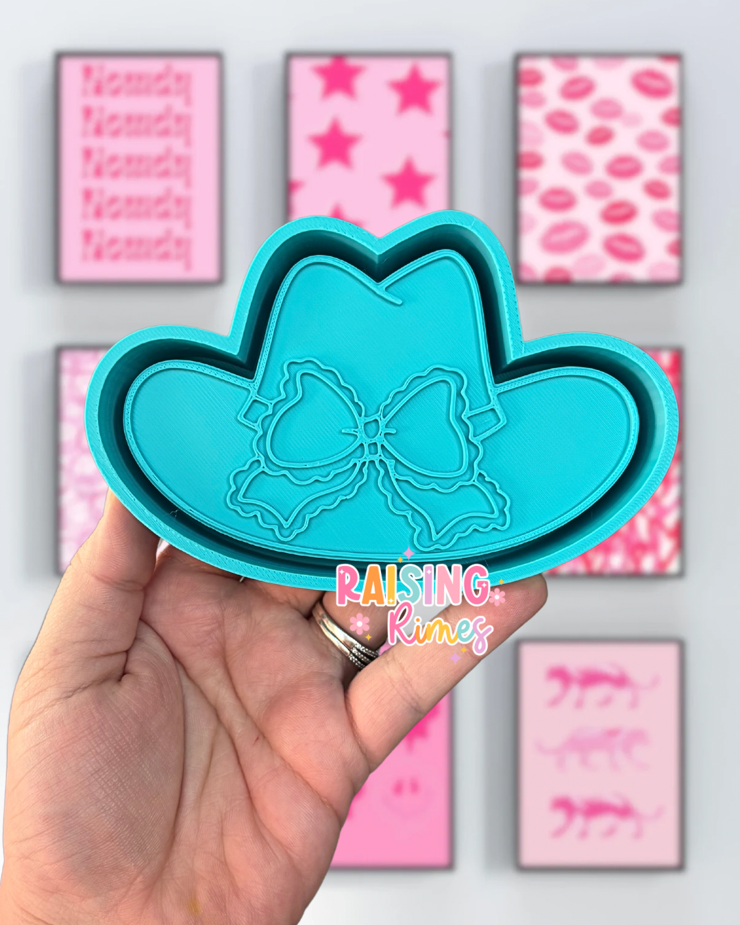 Cowgirl Hat w/ Scallop Bow Silicone Mold