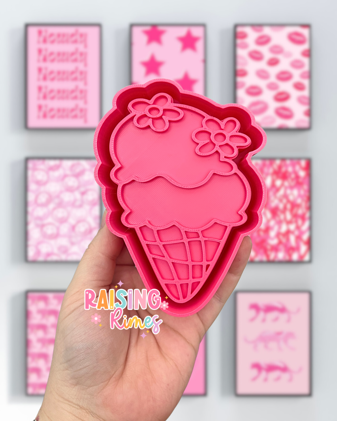 Disco Ice Cream Cone Silicone Mold