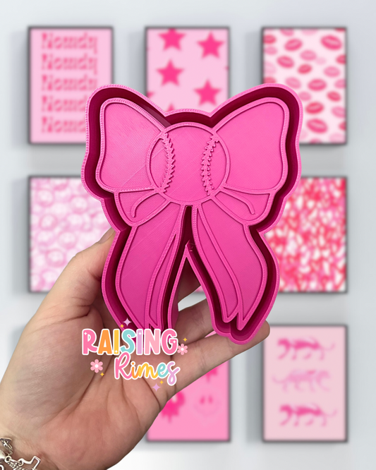 Baseball Bow Silicone Mold