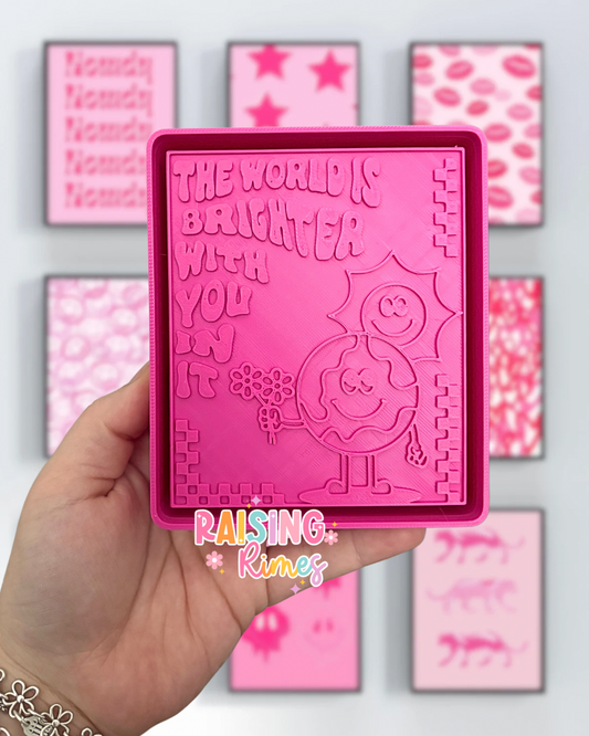 World Is Brighter With You Silicone Mold