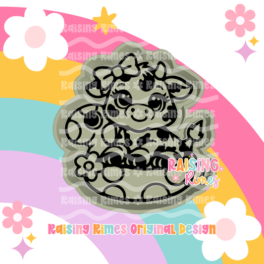 Cady the Cow on a Floatie Silicone Mold