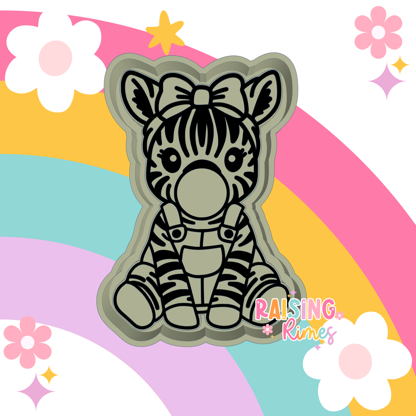 Bubblegum Zebra Silicone Mold