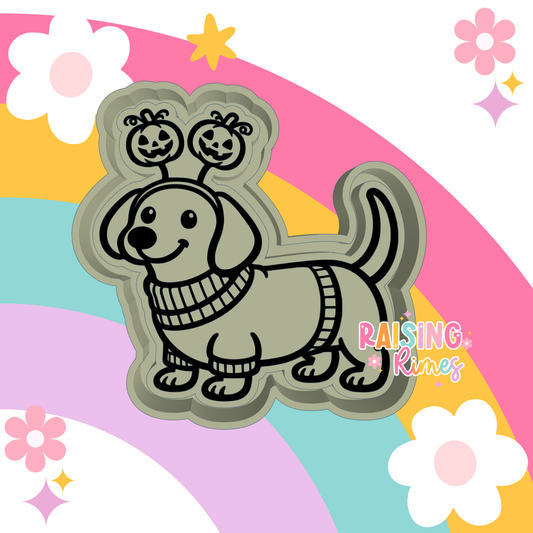 Halloween Dachshund Silicone Mold