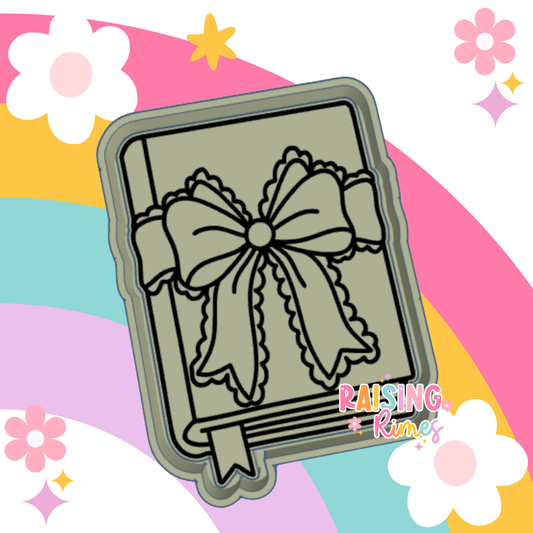 Book w/ Scallop Bow Silicone Mold