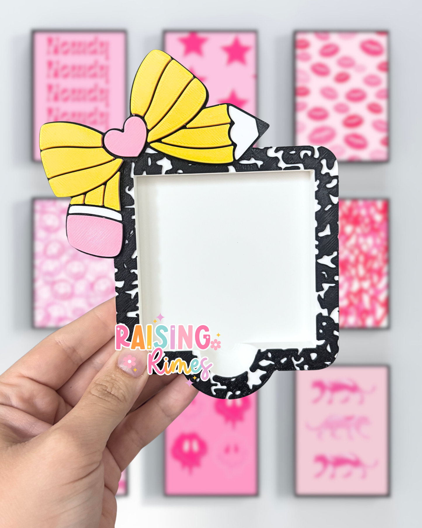 Pencil Bow Composition Notebook Sticky Note Holder